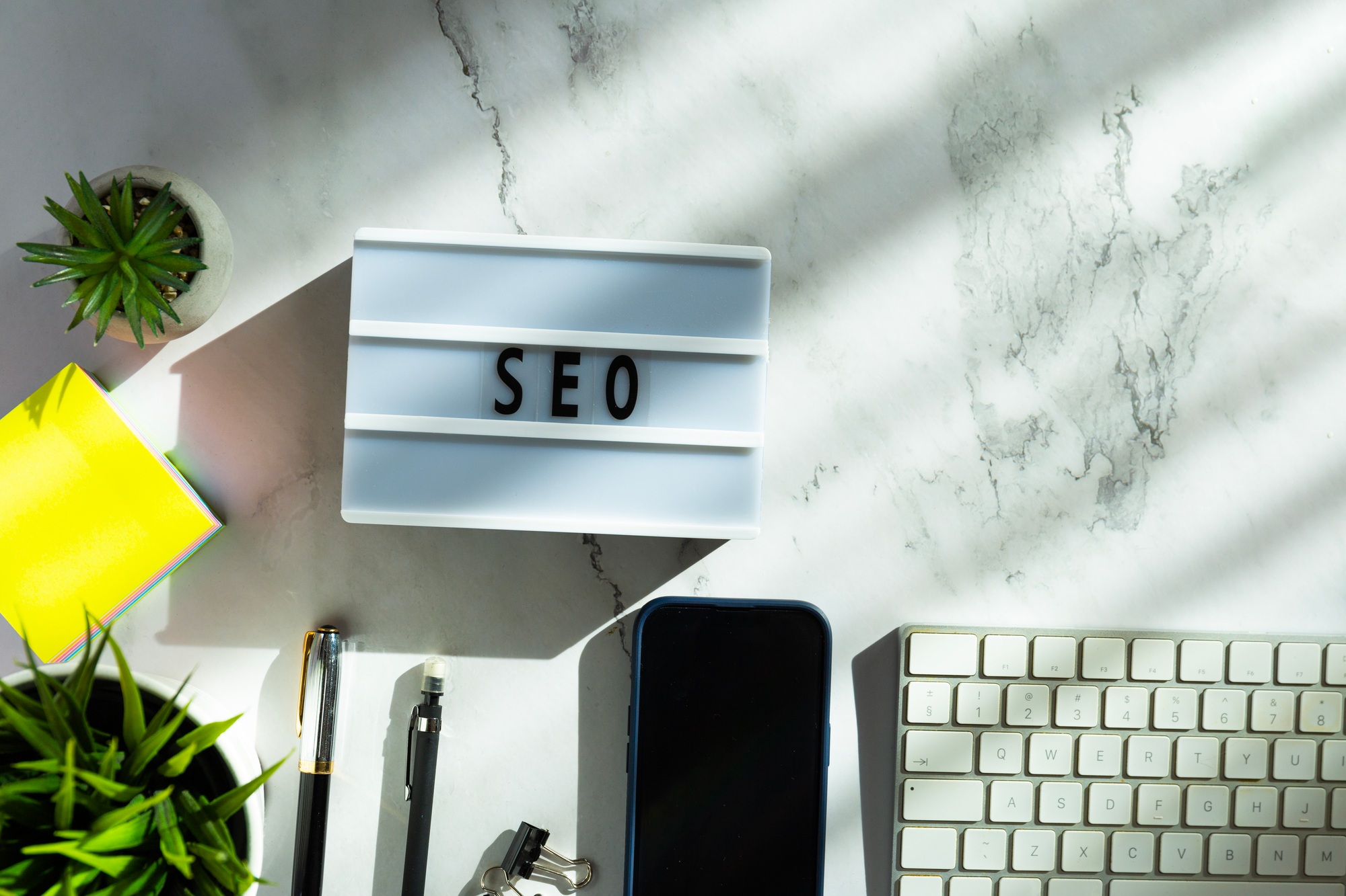 SEO text on desktop